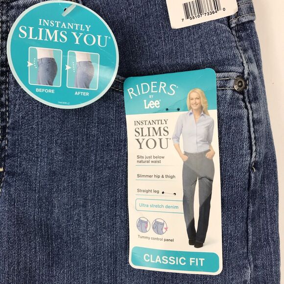 Riders By Lee Jeans Womens Size 8 Medium Slender Stretch Classic Fit Mid Rise - Picture 7 of 10